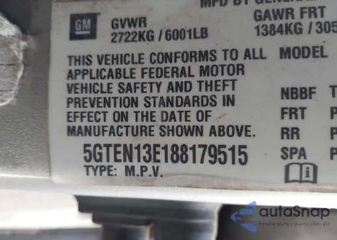 2008 Hummer H3 Suv from USA, damaged, VIN 5GTEN13E188179515